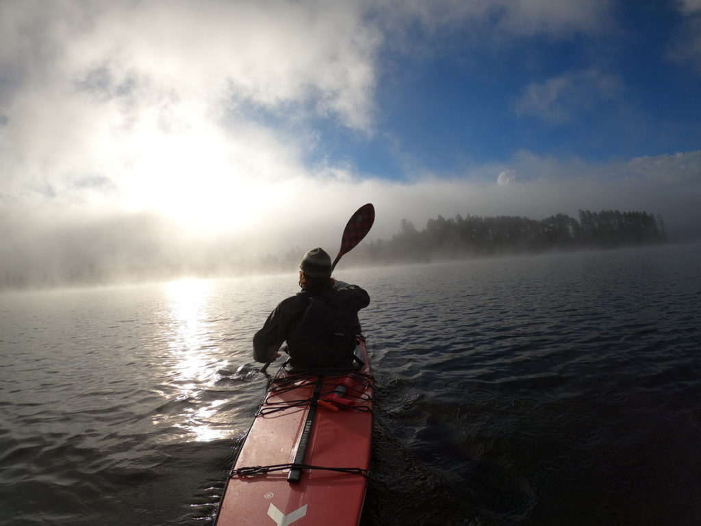 ondeck kayak mount morning mist